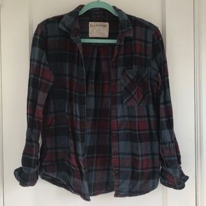 BLUE AND PURPLE FLANNEL